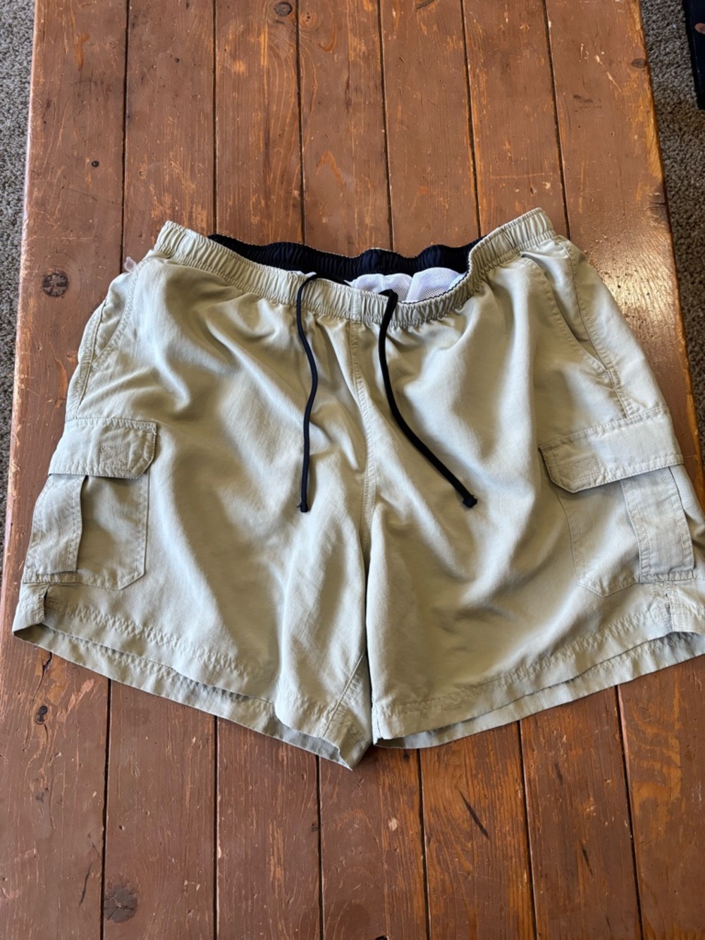 L.L. Bean Men's Nylon Drawstring Outdoor Cargo Shorts